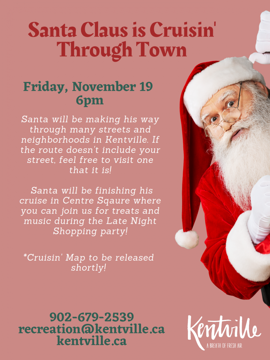 details about an event involving santa scheduled for friday november 19th
