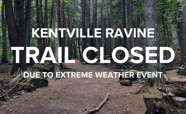 Trail closed due to extreme weather event